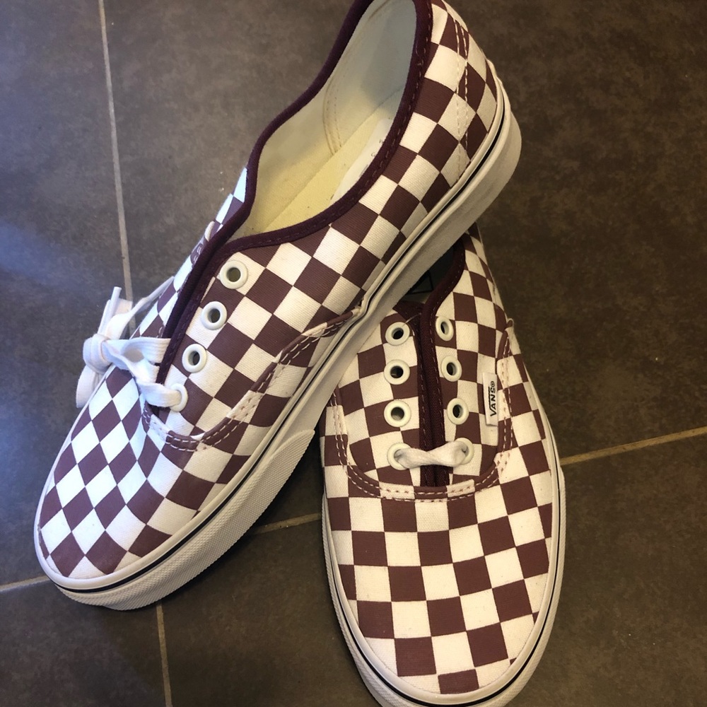 Authentic checkerboard checkered VANS